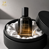 Ensemble de flacons de parfum ronds en verre de qualité supérieure avec coffret cadeau de luxe - Vaporisateur vide en verre silex de 30ml, 50ml, 100ml pour marques de niche