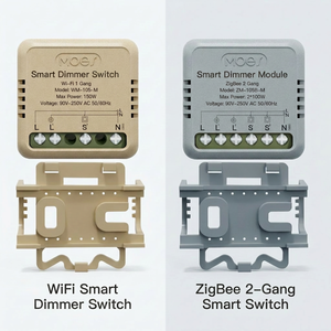 Interrupteur intelligent mini DIY <span class=keywords><strong>MOES</strong></span> Star Ring pour module d'interrupteur/variateur de lumière ZigBee/WiFi, télécommande Alexa Google Home IP20 250V AC - Product Image 1