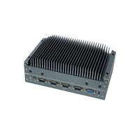 Caja de aluminio Computadora industrial sin ventilador Pantalla HD VGA LAN USB Pantalla ancha Inteligencia artificial Amplio voltaje industrial