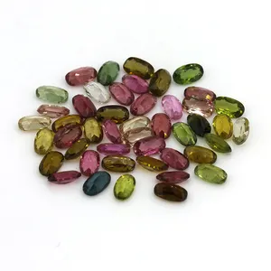 Wholesale Loose Gemstone Colorful 3*5mm Oval Cut Natural Tourmaline for Jewelry Making