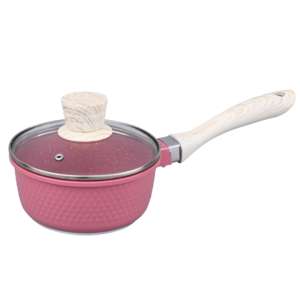 Ensemble de 10 casseroles en aluminium diamanté avec couvercle en verre, moulage sous pression, induction, 16/20/24/28 cm, idéal pour la cuisine à domicile - Product Image 1