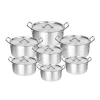 Batterie de cuisine traditionnelle chinoise 7 pièces casseroles en aluminium avec revêtement antiadhésif Surface de cuisson Style américain Cuisine à la maison