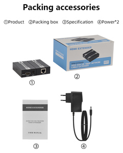FJ-HEA60A Đen plug-and-play HDMI <span class=keywords><strong>Extender</strong></span> 1080p @ 60Hz Độ phân giải <span class=keywords><strong>UTP</strong></span> Cat6 âm thanh & <span class=keywords><strong>video</strong></span> phụ kiện - Product Image 4