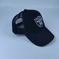Gorra Trucker de Malla Negra, Venta al por Mayor de Fábrica, Logotipo Personalizado, Transpirable, Ajustable, para Adultos, Deportes al Aire Libre, Protección Solar, para Hombre, Estilo Formal y Urbano