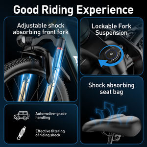 GT300 <span class=keywords><strong>Vélo</strong></span> <span class=keywords><strong>électrique</strong></span> Adultes 400W 36V 10Ah Batterie intégrée Suspension avant à 7 vitesses Double freins à disque <span class=keywords><strong>Vélo</strong></span> <span class=keywords><strong>électrique</strong></span> - Product Image 4