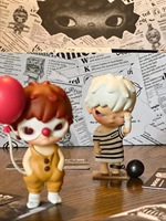Figurines d'action officielles Popmart HIRONO Little Mischief Series en PVC, poupées personnalisées, boîte mystère de 12 figurines, 100 % authentiques, échelle 1/100, pour la maison