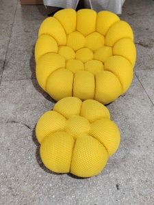 123 sedile colorato stile bolla calcio divano componibile tessuto integrato sagomatura in cotone pigro divano Hotel soggiorno - Product Image 2
