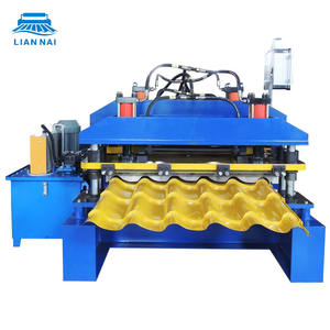 <span class=keywords><strong>Machine</strong></span> de formage à rouleaux de tuiles émaillées à grande vitesse Lian Nai, <span class=keywords><strong>machine</strong></span> de fabrication de tuiles de toiture pour les machines de matériaux de construction - Product Image 1