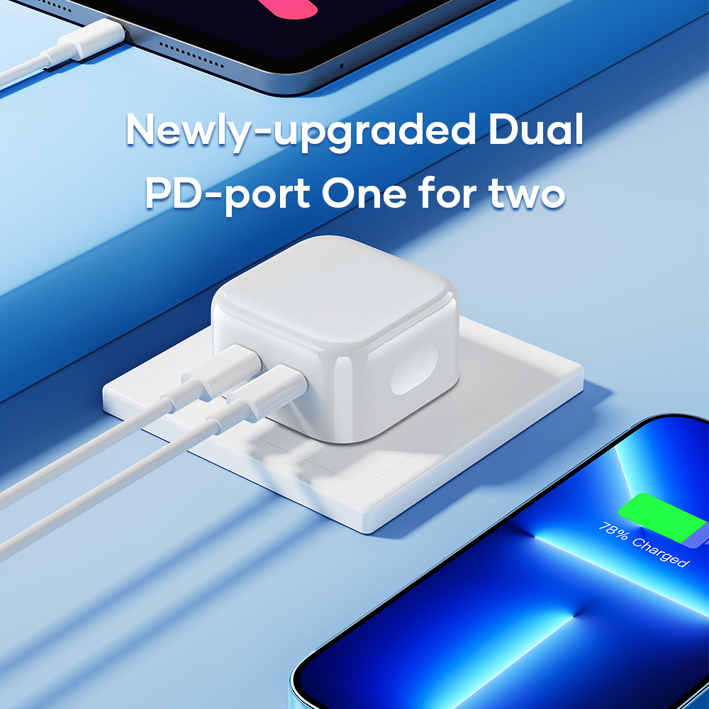 Gadgetoo Rock T38 35W Dual Port Usb C Travel Charger