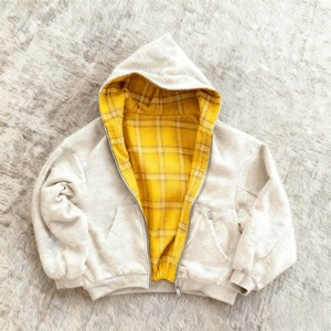 <span class=keywords><strong>Felpe</strong></span> Oversize Reversibili Personalizzate per Uomo, Alta Qualità 100% Cotone, Casual di Lusso, Design a Quadri Foderato, Felpa Streetwear - Product Image 4