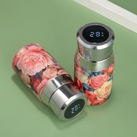 Bouteille d'eau intelligente avec logo personnalisé, mini-gobelet de poche haut de gamme, affichage intelligent de la température, double paroi en acier inoxydable sous vide