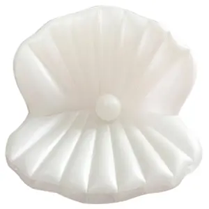 Tapis flottant adulte boule de perles accessoires photo coquille flottante rangée gonflable anneau de natation coquille flottante publicité gonflables