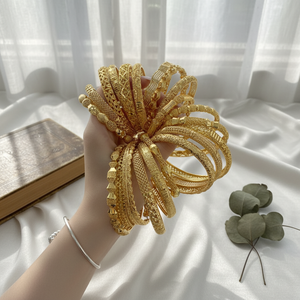 Bracelet Jonc de Mariage Plaqué Or 24k de Luxe pour Femme, Bijoux Indiens de Dubaï à Vendre en Gros et Très Demandés - Product Image 2
