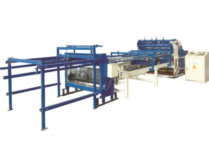 Fully automatic high speed welded wire mesh panel machine / welding rod production line