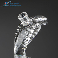 Carafe personnalisée faite à la main en forme d'animal du zodiaque en verre transparent pour whisky et bouteille de vin en forme de serpent