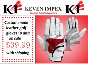 ถุงมือกอล์ฟสีขาวคุณภาพสูงรุ่นใหม่ Keven Impex Master Grip หนัง Cabretta สำหรับผู้ชาย สหรัฐอเมริกา - Product Image 3