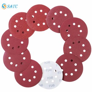 5 Inch Sanding Discs with 8-Hole Orbital Sander <strong>Hook</strong> <strong>Loop</strong> Mixed Grit 60 80 100 120 150 180 240 320 400 600 Polishing Paper - Product Image 1