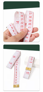 150cm * 2,0 cm Base blanca Carácter rojo Mini regla plana suave con tamaño Cun <span class=keywords><strong>para</strong></span> ropa <span class=keywords><strong>de</strong></span> cuerpo Pecho Caderas Tamaño <span class=keywords><strong>de</strong></span> la cintura Medición - Product Image 6