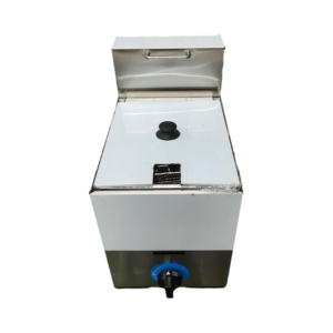 <span class=keywords><strong>Friteuse</strong></span> à gaz de table en acier inoxydable 10L à réservoir unique, compatible GPL/GN, équipement de cuisine, état neuf - Product Image 4