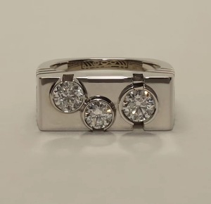 Anello Geometrico da Uomo, Stile Minimalista Hip Hop, Accessorio da Dito Audace e alla Moda, Regalo per Feste - Product Image 3