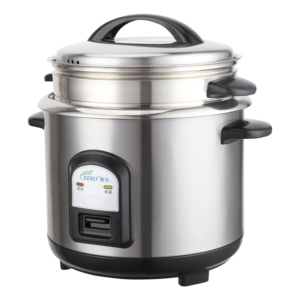 Cuisinière à riz en acier inoxydable Kenly avec cuiseur vapeur, 220V, certifiée CE, pour les besoins de cuisson des foyers et des petits restaurants en Asie du Sud-Est - Product Image 2