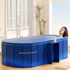 Vasca da Bagno Pieghevole in PVC per Adulti, Vendita Diretta dalla Fabbrica |   Vasca Pieghevole Portatile con Isolamento a 6 Strati, MOQ 1 Pezzo - Product Image 2