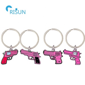 Personalizzato in fabbrica 3D teschio Cross Gun pistola sparatutto con lancia <span class=keywords><strong>per</strong></span> arma da fuoco Llavero portachiavi portachiavi personalizzato <span class=keywords><strong>per</strong></span> pistola portachiavi - Product Image 2