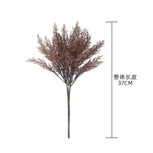 คาลลาฟลอรัลดอกไม้ประดิษฐ์ช่อดอกไม้สีขาวน้ำนมและสีน้ำตาลเข้มพลาสติกตกแต่งภายในงานแต่งงานงานฝีมือ DYPJ1 - Product Image 4