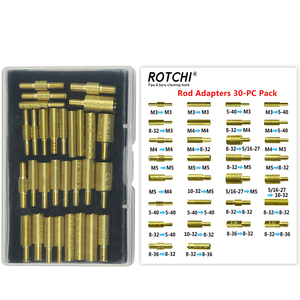Adattatori per raccordi per asta di pulizia della pistola confezione da 30 pezzi 5-40 8-32 10-32 5/16-27 M3 M4 M5 filettature nel connettore dell'asta <span class=keywords><strong>maschio</strong></span> e femmina - Product Image 2