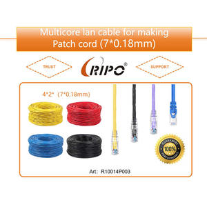 Câble LAN multicore 8 cœurs, couleur personnalisée, 100 m, cordon Ethernet, gaine en PVC, 7*0,18 mm, fil de réseau - Product Image 2