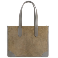 Wildleder-Textur PU-Leder Shopper Große Kapazität Schultertasche für Arbeit Täglichen Gebrauch Einzelhandel Großhandel