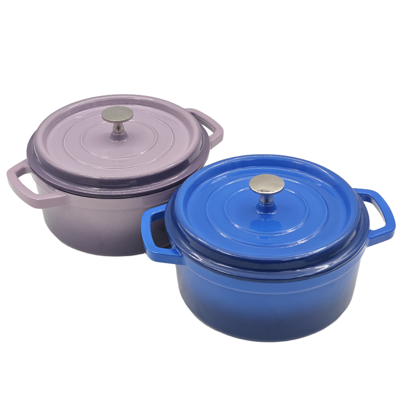 Deluxe Enameled Cast Iron Round Dutch