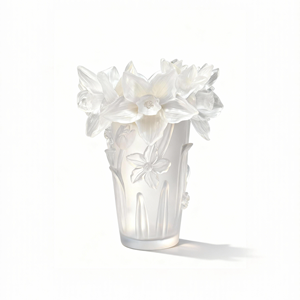2026 纯白花瓶香炉手工琉璃水晶失蜡铸造，适合现代家居和禅意装饰 - Product Image 1