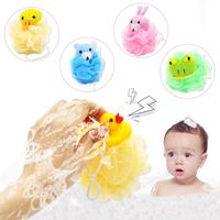 Éponge de douche en forme d'animal Loofahs Pouf Brosses de bain Éponges et épurateurs
