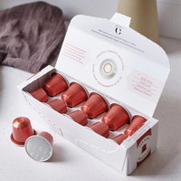 Boîte à capsules de café en papier avec logo imprimé personnalisé, boîte d'emballage de capsules de temps d'hôtel