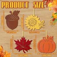 Décorations d'automne en feutre, ornements personnalisés en feutre à suspendre pour Halloween, Thanksgiving, fêtes à thème, intérieur et extérieur