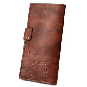 Trifold Cartera para hombre Vintage PU Cuero Cartera <span class=keywords><strong>de</strong></span> viaje Cuero para hombres Steam Punk Tarjetero - Product Image 5