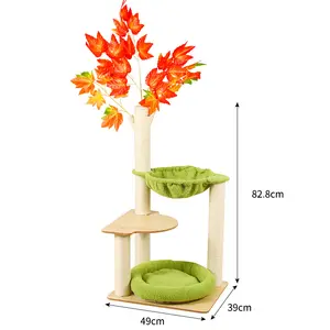 Cat Climbing Frame Villa Scratch Trees Space Capsule Four Seasons Pet Supplies Simple Sustainable Houses for Cats