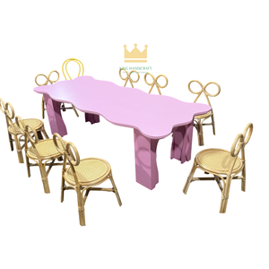 Sillas Infantiles de Mimbre Hechas a Mano, Suministro de Fábrica, para Fiestas de Cumpleaños y Eventos, Muebles Infantiles de Mimbre Natural al por Mayor - Product Image 1
