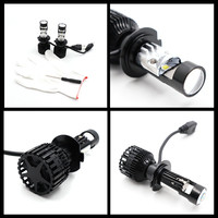 Ampoule de phare LED Y9 CSP Chip 50W 6000lm IP65 Phare de voiture LED Mini projecteur Lentille H7 H11 9005 9006 Phare LED Moto