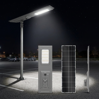 Lámpara Solar LED para Calle con Certificación CE IP65, Aleación de Aluminio, 50W-90W, Control de Tiempo Automático, Temperatura de Color 3000-6000K, Ra70