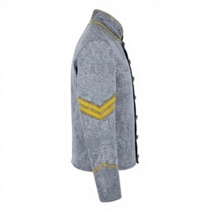 Chaqueta de Estilo Civil para Hombre, 100% Lana, Cierre de un Solo Botón, Uniforme Histórico, Traje de Invierno - Product Image 4