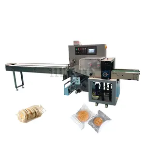 Industrie horizontale Zuckerwaren-Verpackungsmaschine / automatische Durchflussverpackungs- und Verpackungsmaschine / kleine Kissenverpackungsmaschine