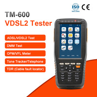 Probador ADSL2+ XDSL TM-600 OTDR con Prueba de Dial PPPoE PPPoA, Emulación de Módem DMM, Rastreador de Tonos VFL/OPM, Batería Opcional de 6600 mAh