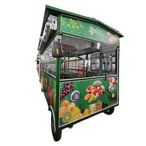 Mini Furgone per Snack, Carretto Mobile per Cibo <span class=keywords><strong>con</strong></span> Ruote, Gelati, Limonata, <span class=keywords><strong>Torte</strong></span>, Caffè, Hot Dog, Carretti e Rimorchi per Alimenti - Product Image 5