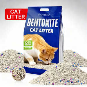 Litière pour chat PrimePaw 100% bentonite de sodium naturelle - Écologique, contrôle des odeurs, forte absorption, agglomérante, sans poussière - Product Image 1