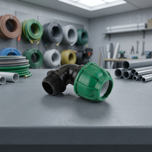 Raccord coudé en PP TERRACORE SAP3003, filetage mâle NPT, 90°, basse pression, surface lisse, connecteur pour irrigation et plomberie 9 - Product Image 2