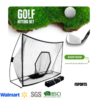 Filet de golf portable 10x7 pieds en maille polyester robuste pour entraînement intérieur/extérieur et frappe en extérieur