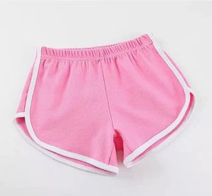 Shorts de sport d'été élastiques à cordon de serrage, patchwork, doux, pour femmes et jeunes filles, décontractés, coupe slim, tendance - Product Image 6