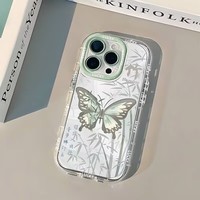 Nouvelles Coques de Téléphone Antichoc de Luxe avec Papillons pour iPhone 17 Air 16 15 Plus Pro Max 14 13 12 11 – Housse de Protection Personnalisable avec Logo